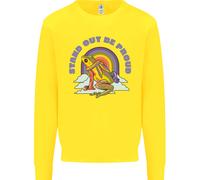 Felpa Per Bambini LGBT Frog Stand Out To Be Proud Gay Pride