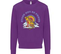 Felpa Per Bambini LGBT Frog Stand Out To Be Proud Gay Pride