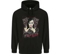 Felpa Per Bambini Ma Bike Skull Biker DotD Sugar Motorcycle