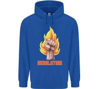 Felpa Per Bambini Pixelata Rivoluzione Anarchia Anarchico 99%