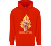 Felpa Per Bambini Pixelata Rivoluzione Anarchia Anarchico 99%