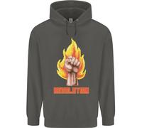 Felpa Per Bambini Pixelata Rivoluzione Anarchia Anarchico 99%