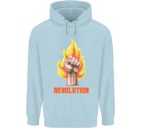 Felpa Per Bambini Pixelata Rivoluzione Anarchia Anarchico 99%