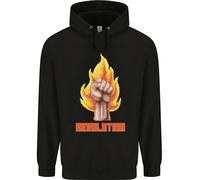 Felpa Per Bambini Pixelata Rivoluzione Anarchia Anarchico 99%