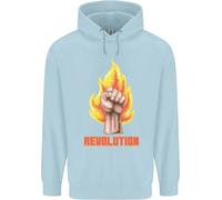 Felpa Per Bambini Pixelata Rivoluzione Anarchia Anarchico 99%