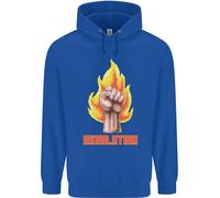 Felpa Per Bambini Pixelata Rivoluzione Anarchia Anarchico 99%