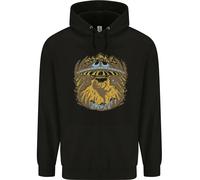 Felpa Per Bambini T-Rex Con Alieni UFO Di Rapimento Di Dinosauri