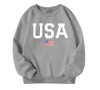 Felpa per Ragazze 2025 Lunga Morbida Felpe Grafica Girocollo Sportivo Bambina Casual, Attivo, A Maniche Piene Basic Comfort Traspirante Scuola Cappotto in Pile, Autunno E Inverno