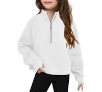 Felpa per Ragazze 2025 Manica Lunga Morbida Felpe Scollo Rotondo Cardigan Casual, Attivo, A Maniche Piene Bambini Cartoon Stampa Maglia di Tuta Bambine E 4-15 Anni