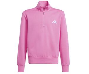 Felpa per ragazze Adidas Junior Full-Zip Sweatshirt - pink fusion/white - Rosa (152 cm)