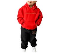 Felpa per ragazze con cappuccio Pantaloni della tuta Set 2 pezzi Love Like Jesus con cappuccio Allenamento Autunno Bambini Tuta Set Christian 2025 Felpa con cappuccio Pantaloni della tuta Set Grafica