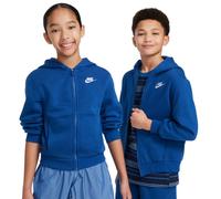 Felpa per ragazze Nike Kids Club Fleece Full-Zip - court blue/white - Blu (L)