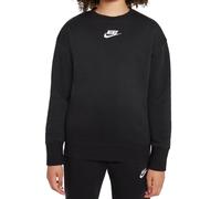 Felpa per ragazze Nike Sportswear Club Fleece - black/white - Nero (XS)