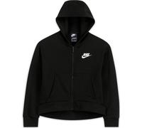 Felpa per ragazze Nike Sportswear Club Fleece FZ Hoodie G - Nero (XL)