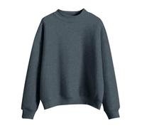 Felpa per ragazzi e ragazze, alla moda, con collo a lupetto, con fodera in micro pile, a maniche lunghe, a tinta unita, per lo sport, comoda, per l'autunno, casual, da indossare tutti i giorni, Grigio