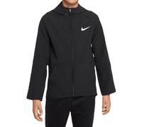 Felpa per ragazzi Nike Boys Dri-Fit Woven Training Jacket - black/black/black/white - Nero (S)