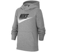 Nike Sportswear Club Fleece, Felpa Pullover con Cappuccio E Grafica Unisex Bambini, Carbon Heather, S