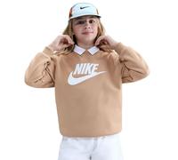 Felpa per ragazzi Nike Kids Sportswear Club Fleece - hemp/white - Marrone (S)