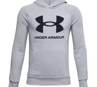 Felpa per ragazzi Under Armour Rival Fleece - mod gray light heather/black - Grigio (M)