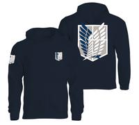 Felpa Personalizzata - Attack on titan - corpo di ricerca - survey corps