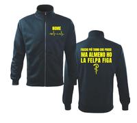 FELPA Personalizzata - Faccio più turni che pause - SOCCORRITORE INFERMIERE SOCCORSO AMBULANZA 112 MEDICO OSS - Divertente,Spiritosa,Idea Regalo (IT, Testo, L, Regular, Regular, Stampa Giallo Fluo)