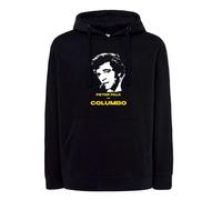 Felpa Peter Falk as Columbo tenente Colombo tv Nera cappuccio o girocollo titolo