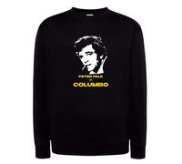 Felpa Peter Falk as Columbo tenente Colombo tv Nera cappuccio o girocollo titolo
