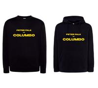 Felpa Peter Falk as Columbo tenente Colombo tv Nera con cappuccio o girocollo