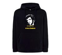 Felpa Peter Falk as Columbo volto tenente Colombo tv Nera cappuccio o girocollo