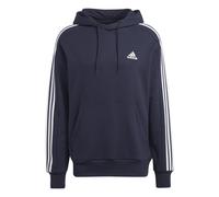 Felpa pile con cappuccio adidas Essentials 3-Stripes Blu M