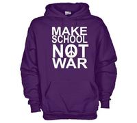 Felpa Politic KE10 Peace Make school not war Pacifismo contro la guerra