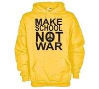 Felpa Politic KE10 Peace Make school not war Pacifismo contro la guerra