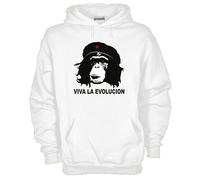 Felpa Politic KJ599 Viva la evolucion Rivoluzione Evoluzionista Scimmia