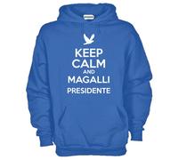 Felpa Politic KJ607 Keep Calm and Magalli Presidente Elezioni Quirinale
