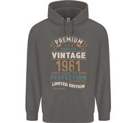 Felpa Premium Vintage 44° Compleanno 1981 Uomo