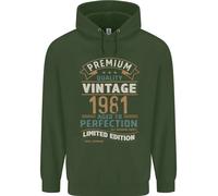 Felpa Premium Vintage 44° Compleanno 1981 Uomo