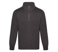 Felpa Unisex Nera Grigia O Blu Con Collo A Mezzo Zip S-4XL