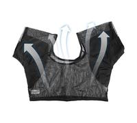 Felpa Proof Shirts Women, Washable Invisible Mesh Undershirt with Built-In Armpit Pads, 13.39 Inches, Quick-Drying Breathable Vest for Gym, Office, Travel, Social Events, Wear