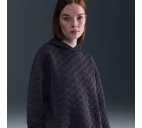 Felpa pullover ampia in jacquard con cappuccio Nike Phoenix Fleece - Donna - Viola L (IT 48-50)