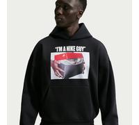 Felpa pullover da basket con cappuccio in tessuto spazzolato Nike Therma-FIT LeBron "Shoe Bag" - Uomo - Nero