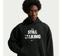 Felpa pullover da basket con cappuccio in tessuto spazzolato Nike Therma-FIT LeBron "Shut Up and Dribble" - Uomo - Nero XL