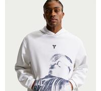 Felpa pullover da basket in fleece con cappuccio Dri-FIT Kobe - Uomo - Bianco L