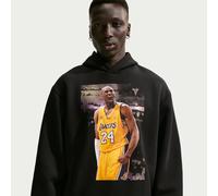 Felpa pullover da basket in fleece con cappuccio Dri-FIT Kobe - Uomo - Nero L