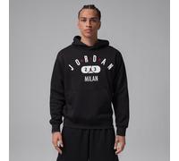 Felpa pullover in fleece con cappuccio Milan Jordan - Uomo - Nero XL