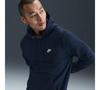 Felpa da tennis da uomo Nike Club Fleece Pullover - obsidian/obsidian/white - Blu (XXL)