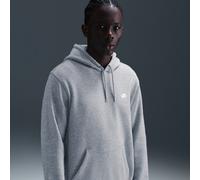 Felpa da tennis da uomo Nike Club Fleece Pullover - dark grey heather/lt smoke grey/white - Grigio (S)
