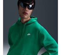 Felpa pullover in fleece con cappuccio Nike Club - Uomo - Verde S