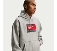 Felpa pullover in fleece con cappuccio Nike Solo Swoosh - Uomo - Grigio L