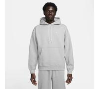 Felpa pullover in fleece con cappuccio Nike Solo Swoosh - Uomo - Grigio L