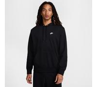 Felpa pullover in French Terry con cappuccio Nike Club - Uomo - Nero XS